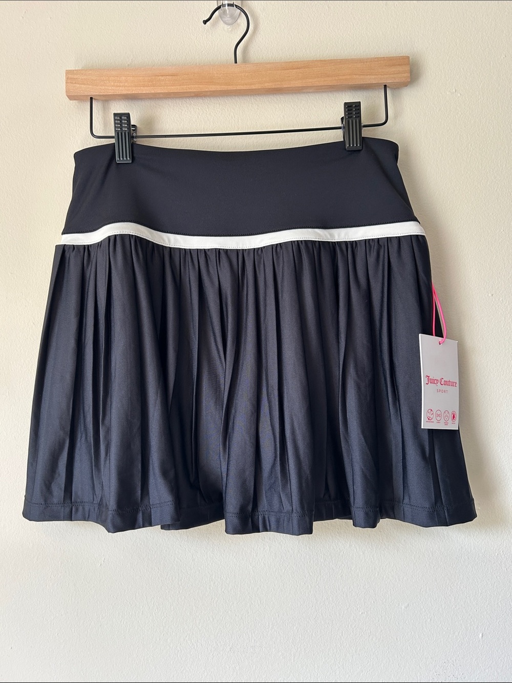 Juicy Couture Sport Black and White Skater Skirt